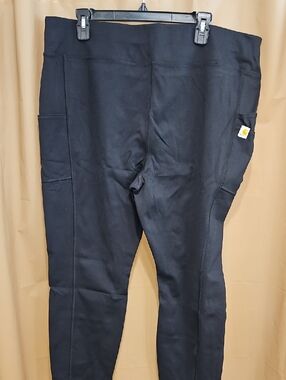 Carhartt Black Work Leggings with Side Utility Pockets
